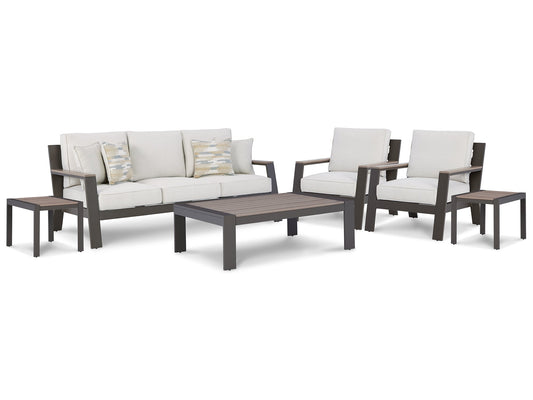 Tropicava Outdoor Sofa and  2 Lounge Chairs with Coffee Table and 2 End Tables at Towne & Country Furniture (AL) furniture, home furniture, home decor, sofa, bedding