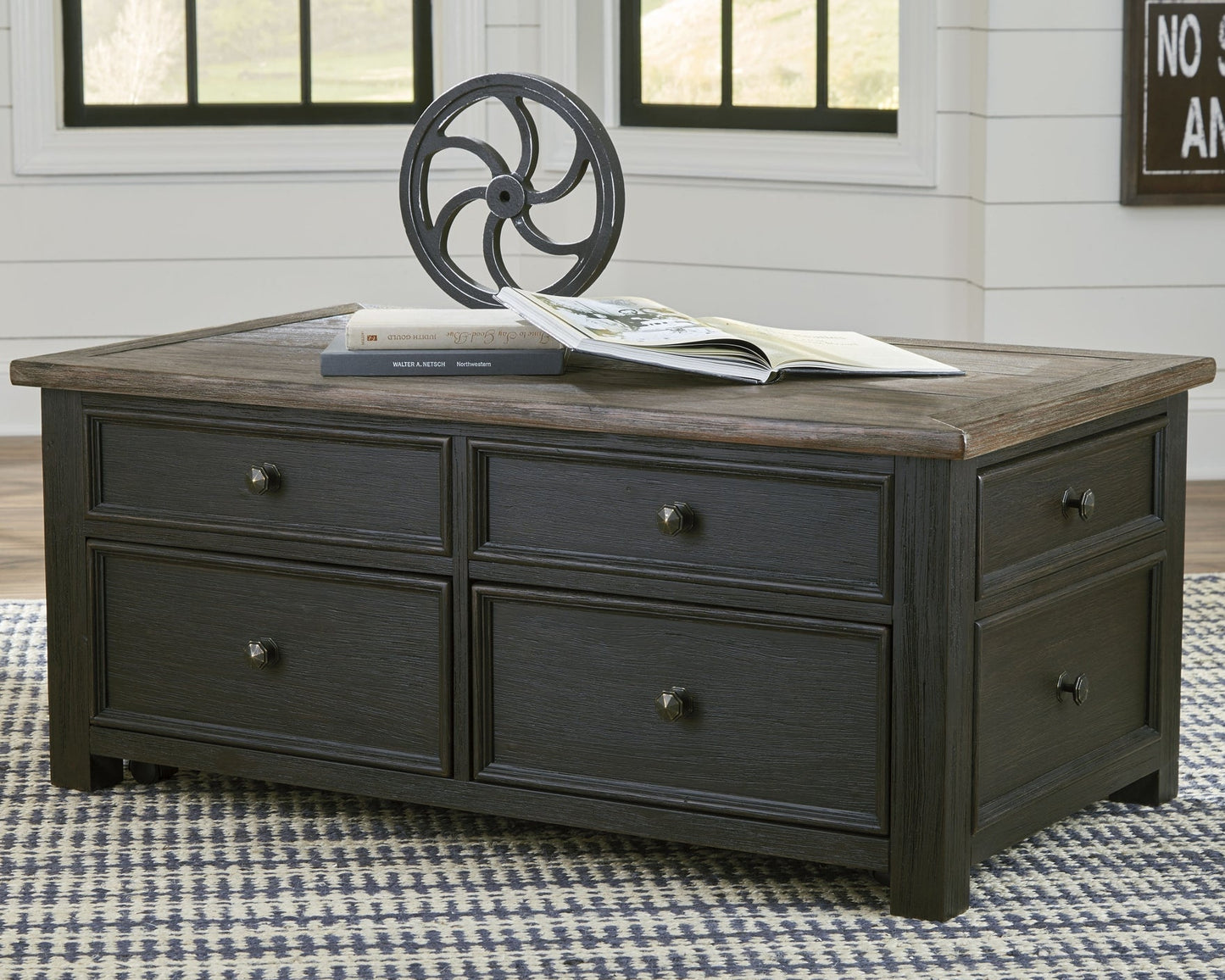 Tyler Creek Coffee Table with 1 End Table at Towne & Country Furniture (AL) furniture, home furniture, home decor, sofa, bedding