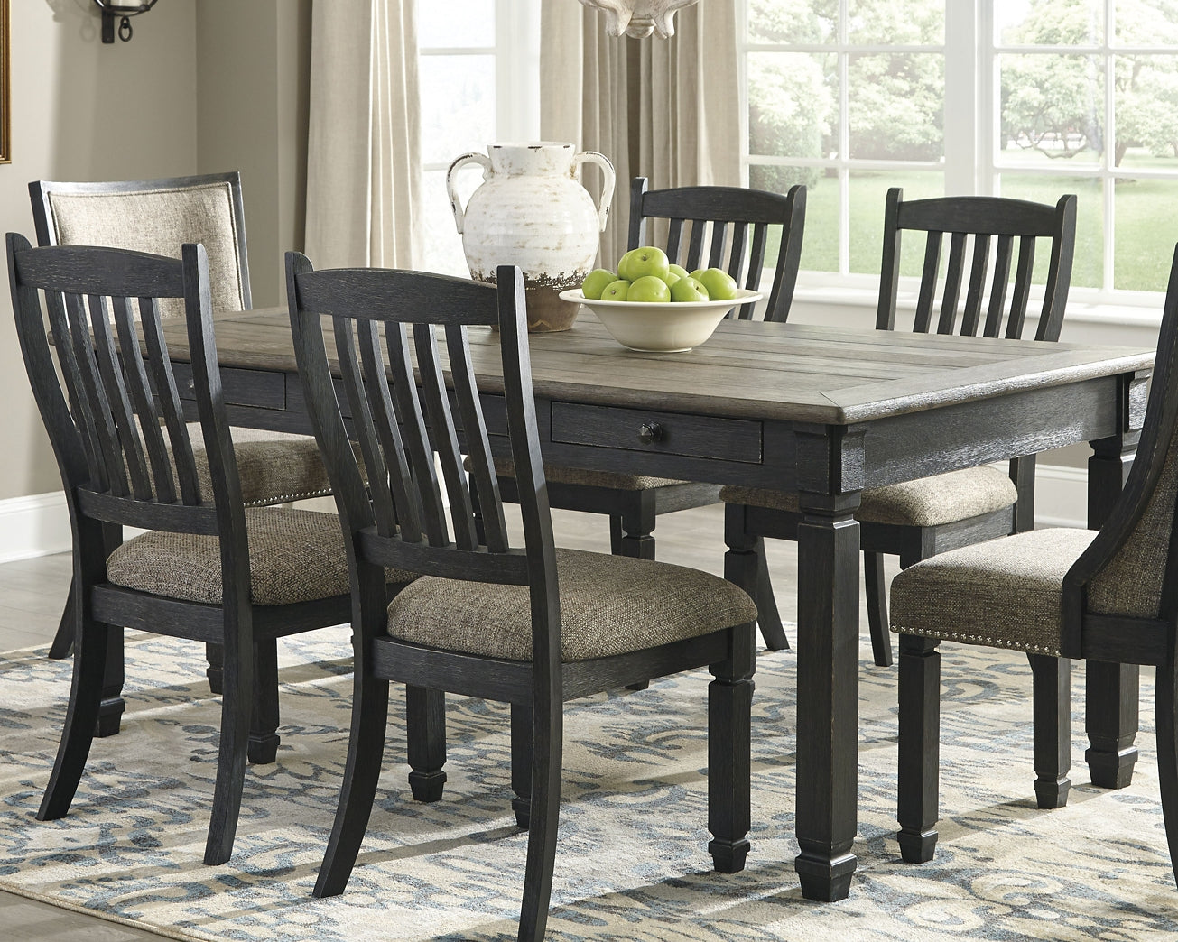 Tyler Creek Dining Table and 4 Chairs at Towne & Country Furniture (AL) furniture, home furniture, home decor, sofa, bedding