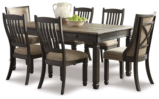 Tyler Creek Dining Table and 6 Chairs at Towne & Country Furniture (AL) furniture, home furniture, home decor, sofa, bedding