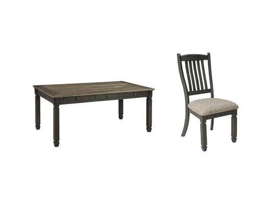 Tyler Creek Dining Table and 6 Chairs at Towne & Country Furniture (AL) furniture, home furniture, home decor, sofa, bedding