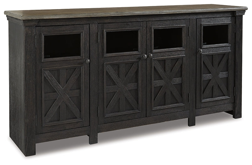Tyler Creek Extra Large TV Stand at Towne & Country Furniture (AL) furniture, home furniture, home decor, sofa, bedding