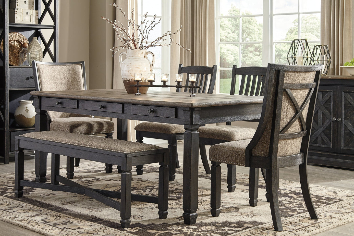 Tyler Creek Rectangular Dining Room Table at Towne & Country Furniture (AL) furniture, home furniture, home decor, sofa, bedding