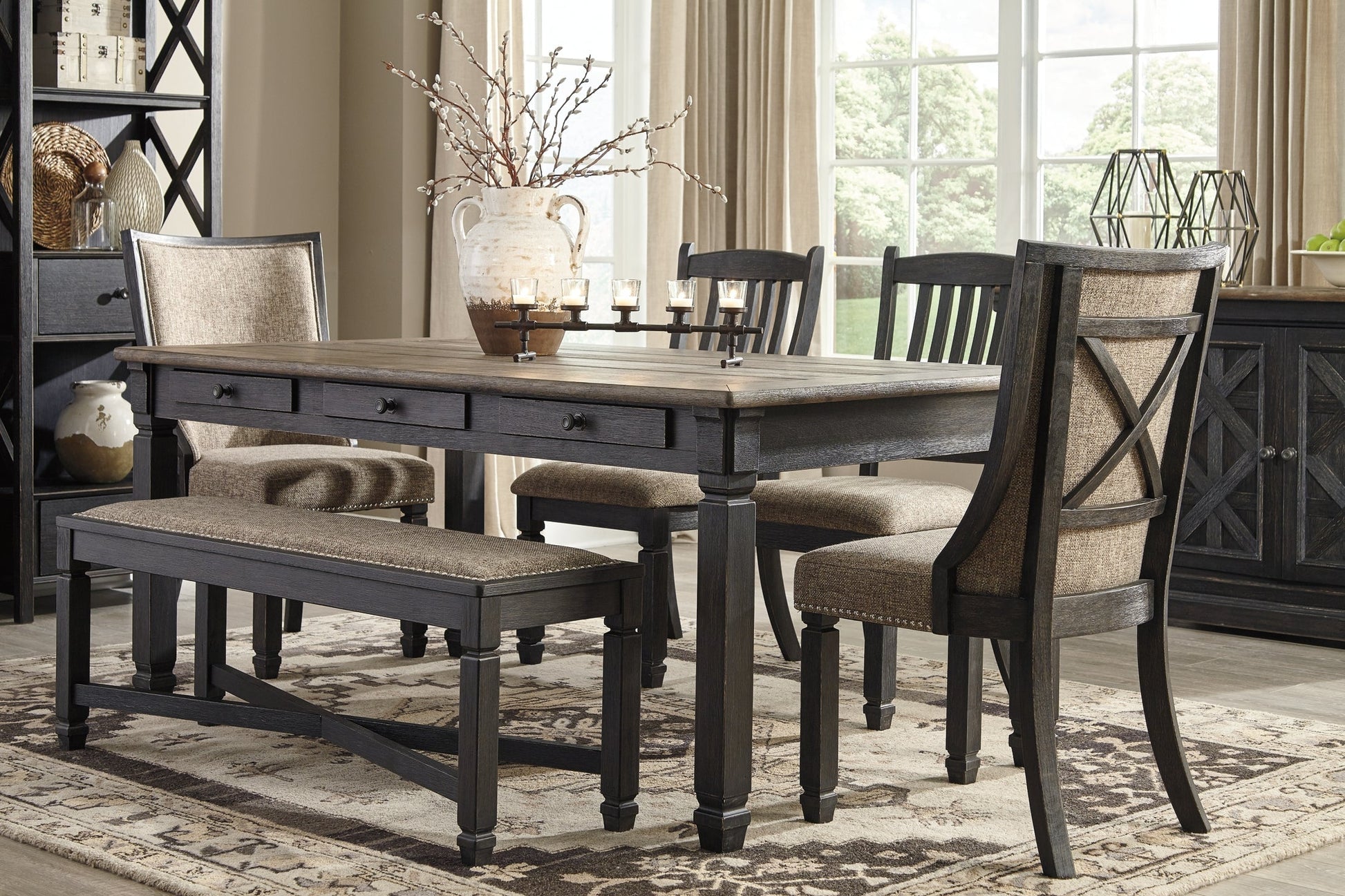 Tyler Creek Rectangular Dining Room Table at Towne & Country Furniture (AL) furniture, home furniture, home decor, sofa, bedding