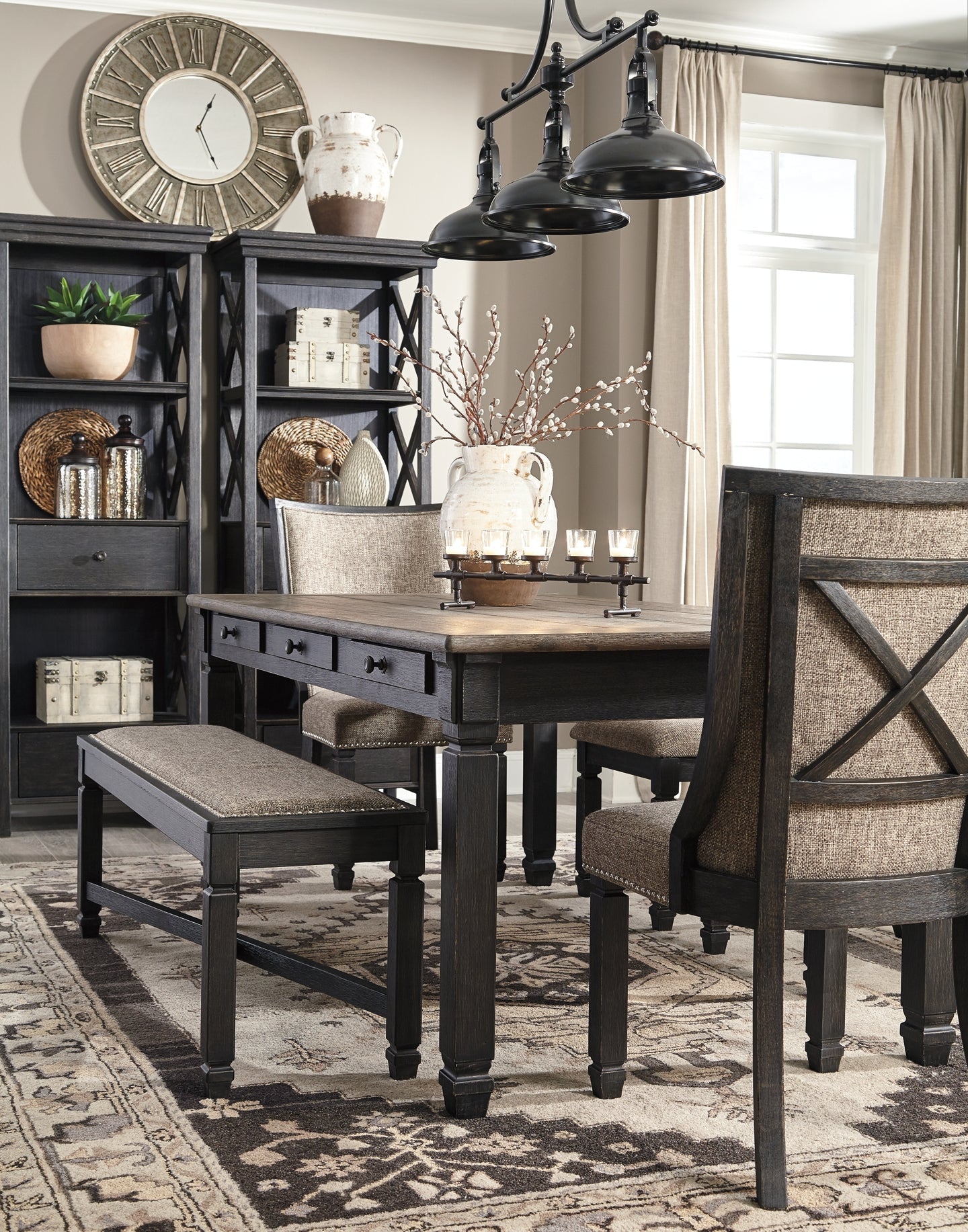 Tyler Creek Rectangular Dining Room Table at Towne & Country Furniture (AL) furniture, home furniture, home decor, sofa, bedding