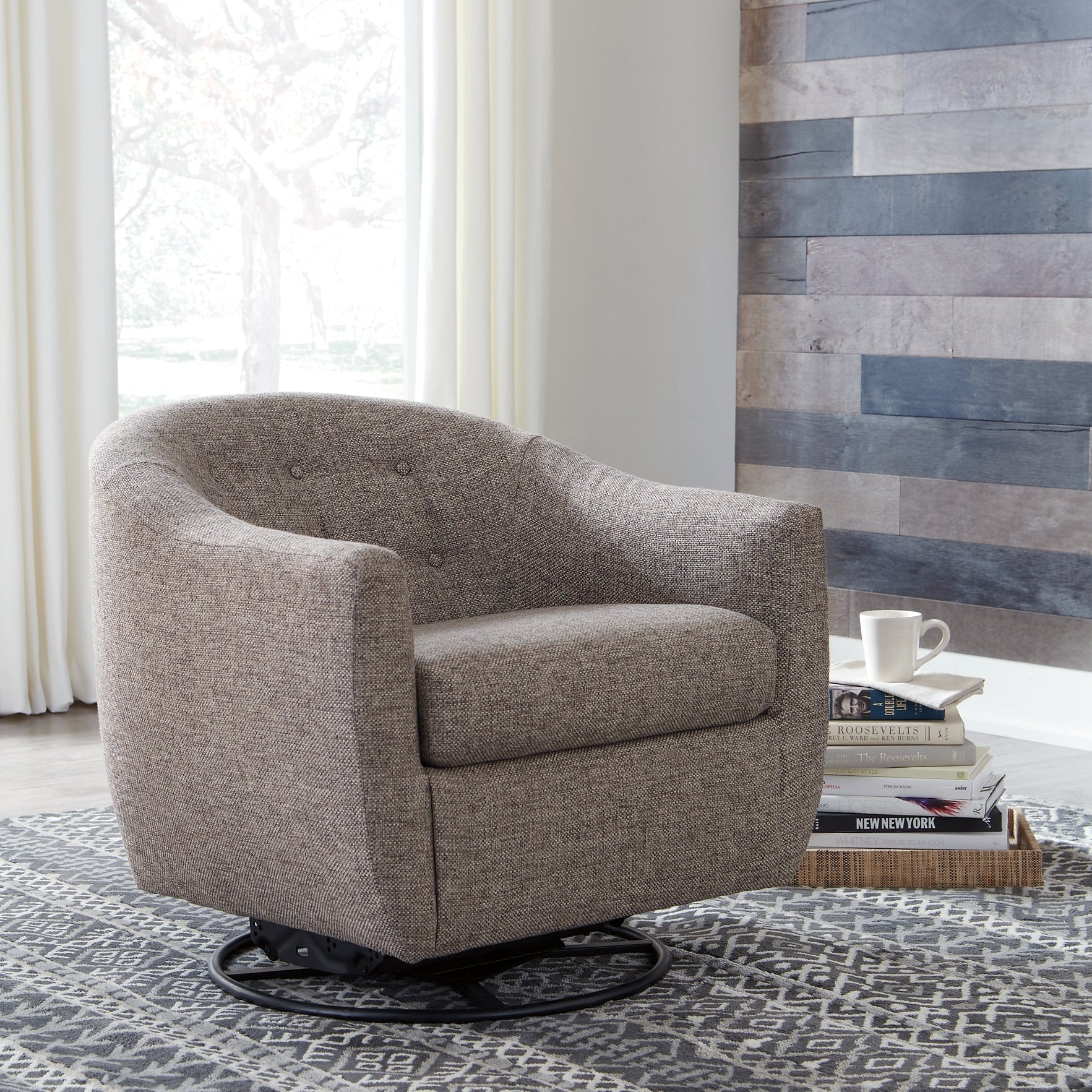 Upshur Swivel Glider Accent Chair at Towne & Country Furniture (AL) furniture, home furniture, home decor, sofa, bedding