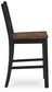 Valebeck Counter Height Dining Table and 4 Barstools with Storage at Towne & Country Furniture (AL) furniture, home furniture, home decor, sofa, bedding