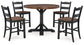 Valebeck Counter Height Dining Table and 4 Barstools with Storage at Towne & Country Furniture (AL) furniture, home furniture, home decor, sofa, bedding