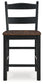 Valebeck Counter Height Dining Table and 4 Barstools with Storage at Towne & Country Furniture (AL) furniture, home furniture, home decor, sofa, bedding