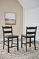 Valebeck Counter Height Dining Table and 4 Barstools with Storage at Towne & Country Furniture (AL) furniture, home furniture, home decor, sofa, bedding