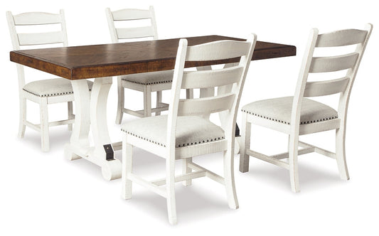 Valebeck Dining Table and 4 Chairs at Towne & Country Furniture (AL) furniture, home furniture, home decor, sofa, bedding