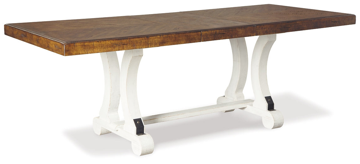 Valebeck Dining Table and 6 Chairs at Towne & Country Furniture (AL) furniture, home furniture, home decor, sofa, bedding