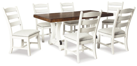 Valebeck Dining Table and 6 Chairs at Towne & Country Furniture (AL) furniture, home furniture, home decor, sofa, bedding