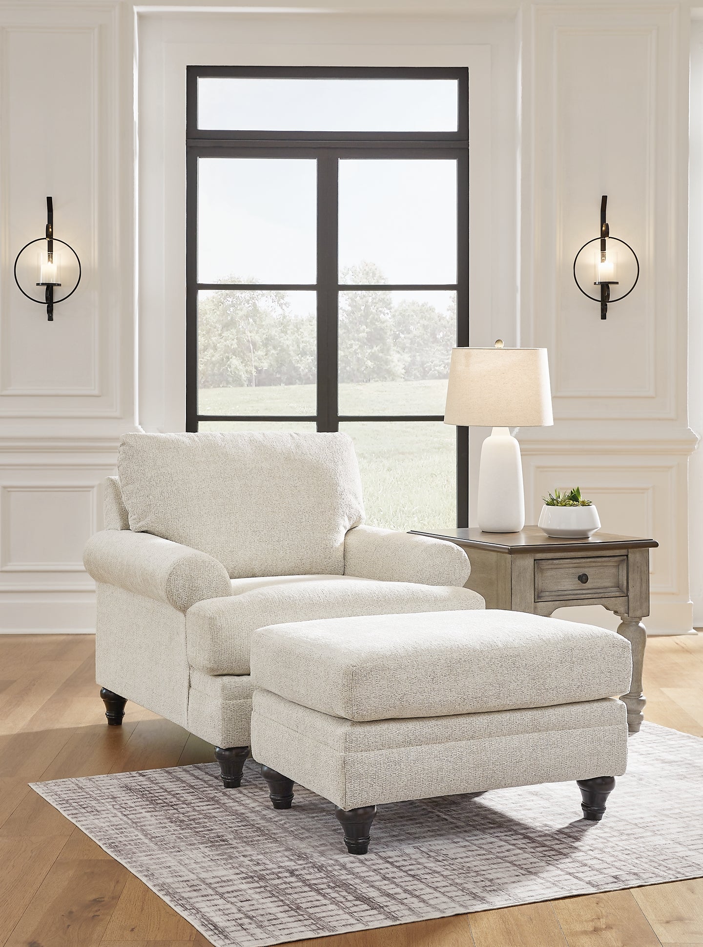 Valerani Chair and Ottoman at Towne & Country Furniture (AL) furniture, home furniture, home decor, sofa, bedding