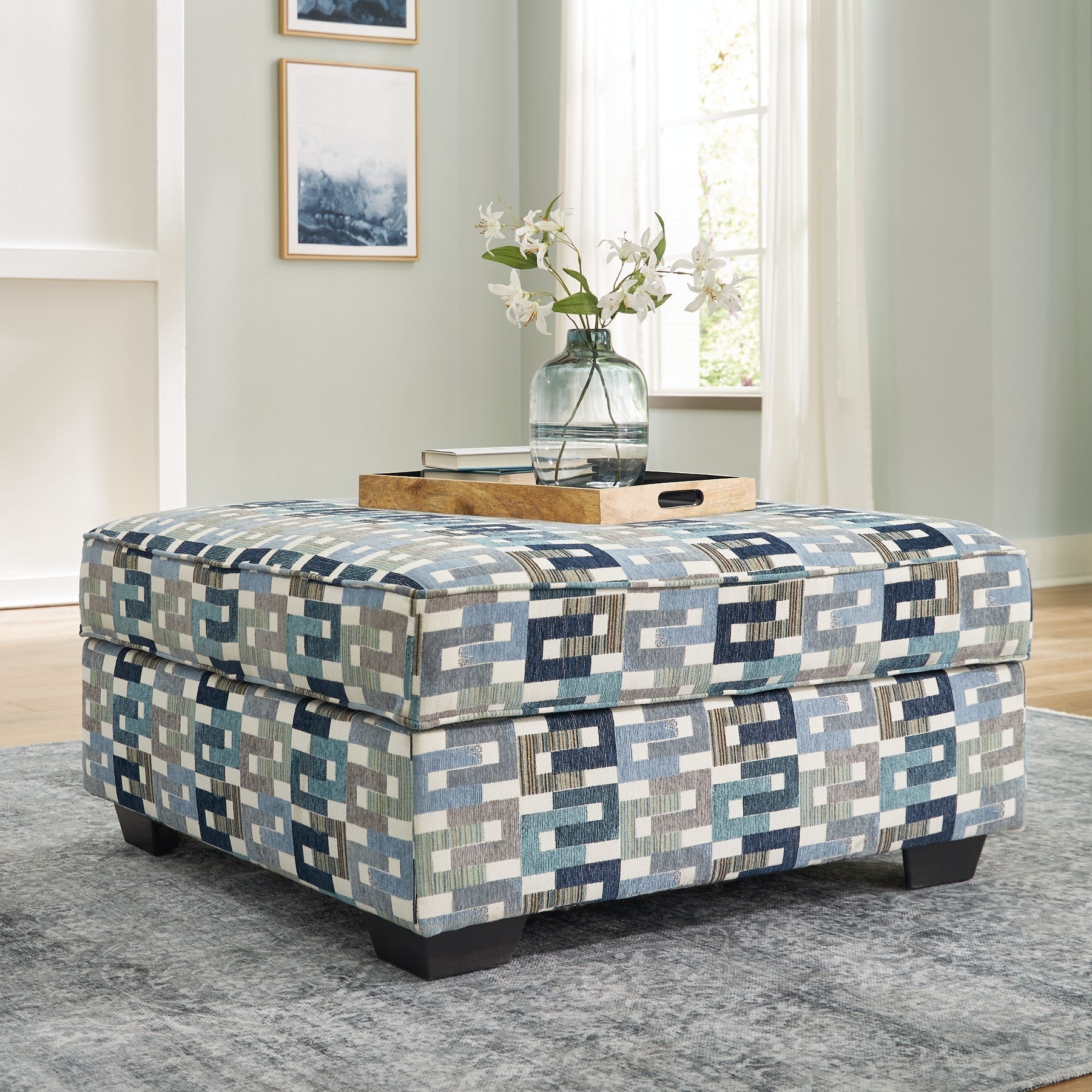 Valerano Ottoman With Storage at Towne & Country Furniture (AL) furniture, home furniture, home decor, sofa, bedding