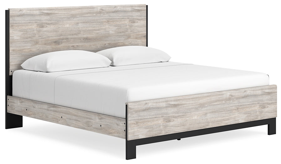 Vessalli King Panel Bed with Mirrored Dresser, Chest and 2 Nightstands at Towne & Country Furniture (AL) furniture, home furniture, home decor, sofa, bedding