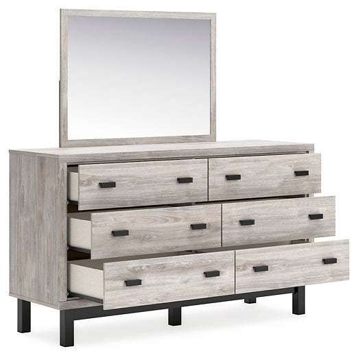 Vessalli King Panel Bed with Mirrored Dresser and Chest at Towne & Country Furniture (AL) furniture, home furniture, home decor, sofa, bedding