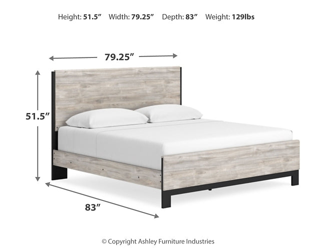 Vessalli King Panel Bed with Mirrored Dresser at Towne & Country Furniture (AL) furniture, home furniture, home decor, sofa, bedding