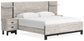 Vessalli King Panel Bed with Mirrored Dresser at Towne & Country Furniture (AL) furniture, home furniture, home decor, sofa, bedding