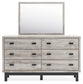 Vessalli King Panel Bed with Mirrored Dresser at Towne & Country Furniture (AL) furniture, home furniture, home decor, sofa, bedding