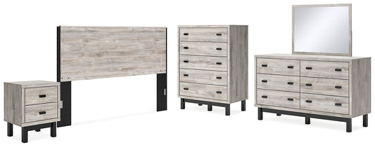 Vessalli King Panel Headboard with Mirrored Dresser, Chest and Nightstand at Towne & Country Furniture (AL) furniture, home furniture, home decor, sofa, bedding
