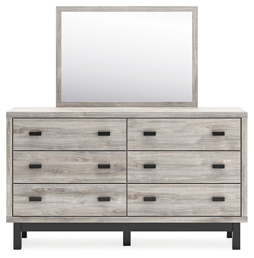 Vessalli King Panel Headboard with Mirrored Dresser and Chest at Towne & Country Furniture (AL) furniture, home furniture, home decor, sofa, bedding