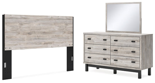 Vessalli King Panel Headboard with Mirrored Dresser at Towne & Country Furniture (AL) furniture, home furniture, home decor, sofa, bedding