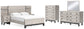 Vessalli Queen Panel Bed with Mirrored Dresser and Chest at Towne & Country Furniture (AL) furniture, home furniture, home decor, sofa, bedding