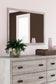 Vessalli Queen Panel Headboard with Mirrored Dresser, Chest and 2 Nightstands at Towne & Country Furniture (AL) furniture, home furniture, home decor, sofa, bedding