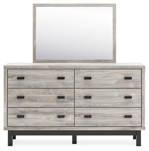 Vessalli Queen Panel Headboard with Mirrored Dresser, Chest and 2 Nightstands at Towne & Country Furniture (AL) furniture, home furniture, home decor, sofa, bedding