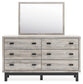 Vessalli Queen Panel Headboard with Mirrored Dresser, Chest and 2 Nightstands at Towne & Country Furniture (AL) furniture, home furniture, home decor, sofa, bedding