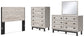 Vessalli Queen Panel Headboard with Mirrored Dresser and Chest at Towne & Country Furniture (AL) furniture, home furniture, home decor, sofa, bedding