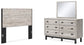 Vessalli Queen Panel Headboard with Mirrored Dresser at Towne & Country Furniture (AL) furniture, home furniture, home decor, sofa, bedding