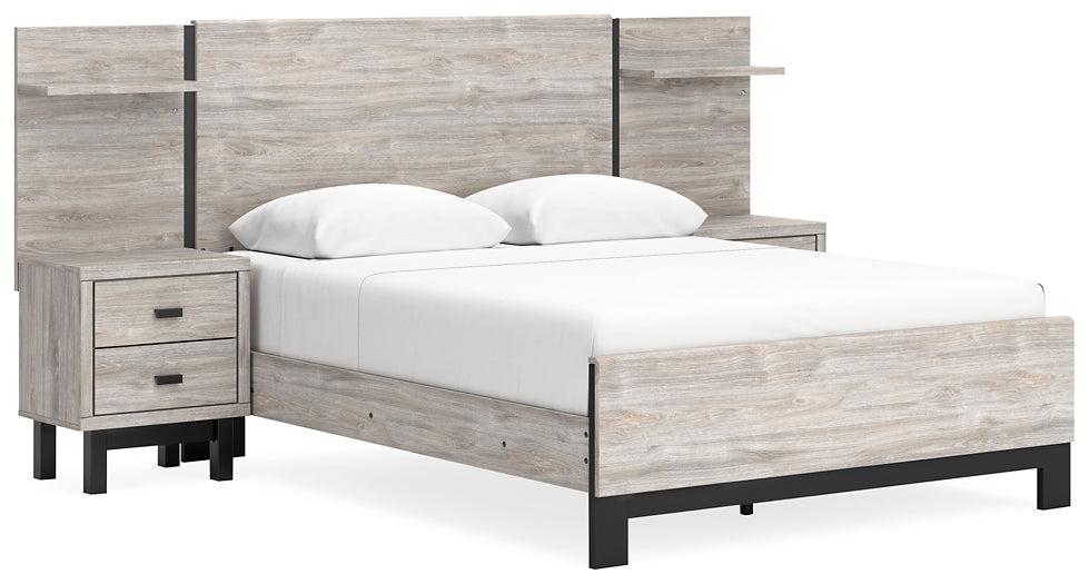 Vessalli Queen Platform Bed with Dresser at Towne & Country Furniture (AL) furniture, home furniture, home decor, sofa, bedding