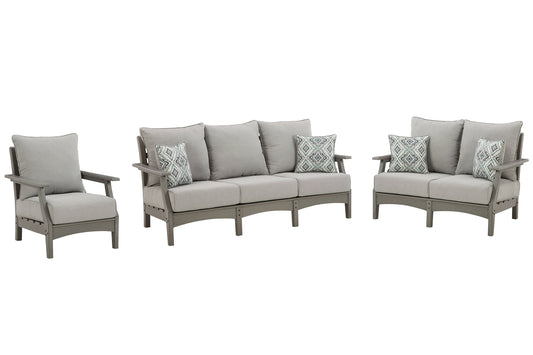 Visola Outdoor Sofa, Loveseat and Chair at Towne & Country Furniture (AL) furniture, home furniture, home decor, sofa, bedding