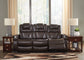 Warnerton PWR REC Sofa with ADJ Headrest at Towne & Country Furniture (AL) furniture, home furniture, home decor, sofa, bedding