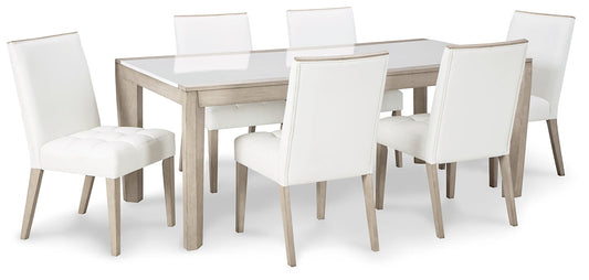 Wendora Dining Table and 6 Chairs at Towne & Country Furniture (AL) furniture, home furniture, home decor, sofa, bedding