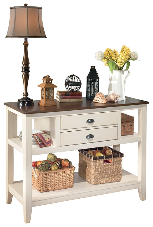 Whitesburg Dining Table and 4 Chairs and Bench with Storage at Towne & Country Furniture (AL) furniture, home furniture, home decor, sofa, bedding