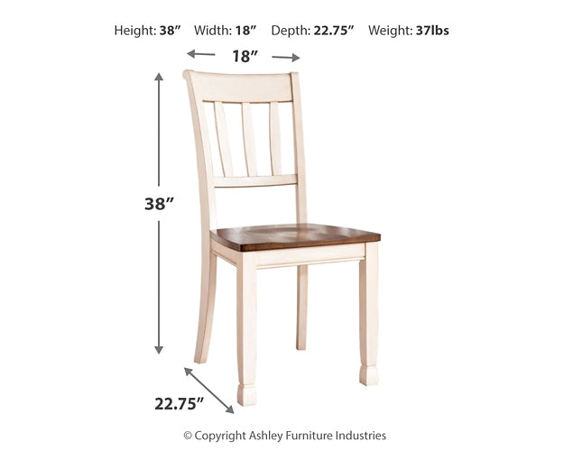 Whitesburg Dining Table and 4 Chairs at Towne & Country Furniture (AL) furniture, home furniture, home decor, sofa, bedding