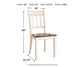 Whitesburg Dining Table and 4 Chairs at Towne & Country Furniture (AL) furniture, home furniture, home decor, sofa, bedding