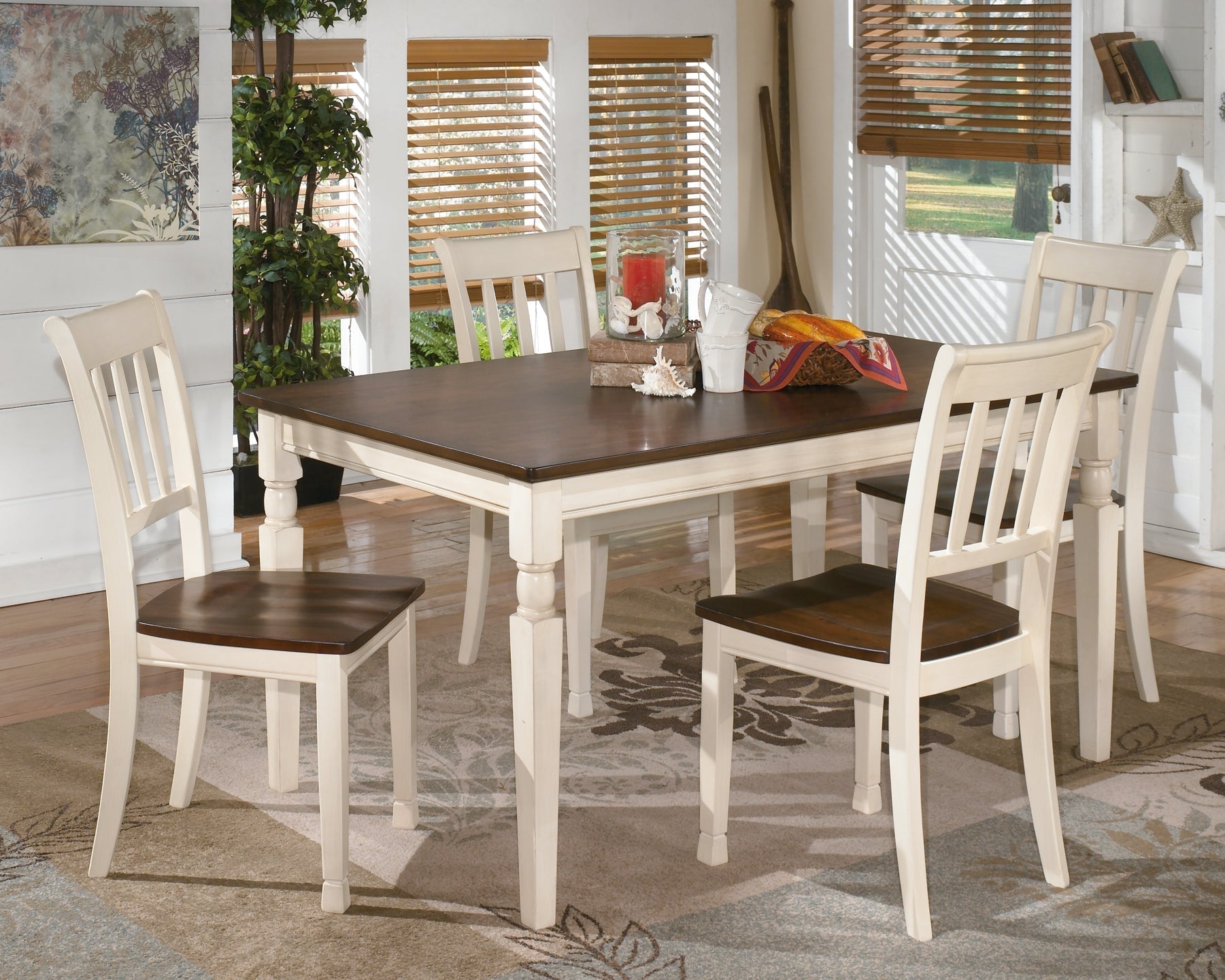 Whitesburg Dining Table and 4 Chairs at Towne & Country Furniture (AL) furniture, home furniture, home decor, sofa, bedding