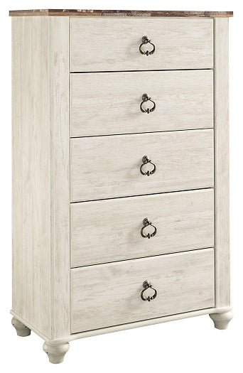 Willowton Five Drawer Chest at Towne & Country Furniture (AL) furniture, home furniture, home decor, sofa, bedding