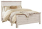 Willowton Queen Panel Bed with Mirrored Dresser at Towne & Country Furniture (AL) furniture, home furniture, home decor, sofa, bedding