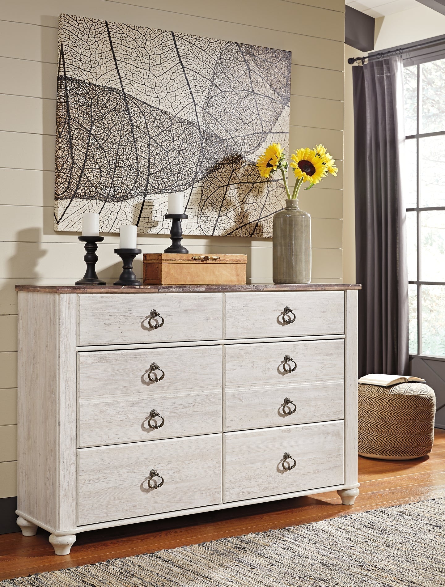 Willowton Six Drawer Dresser at Towne & Country Furniture (AL) furniture, home furniture, home decor, sofa, bedding