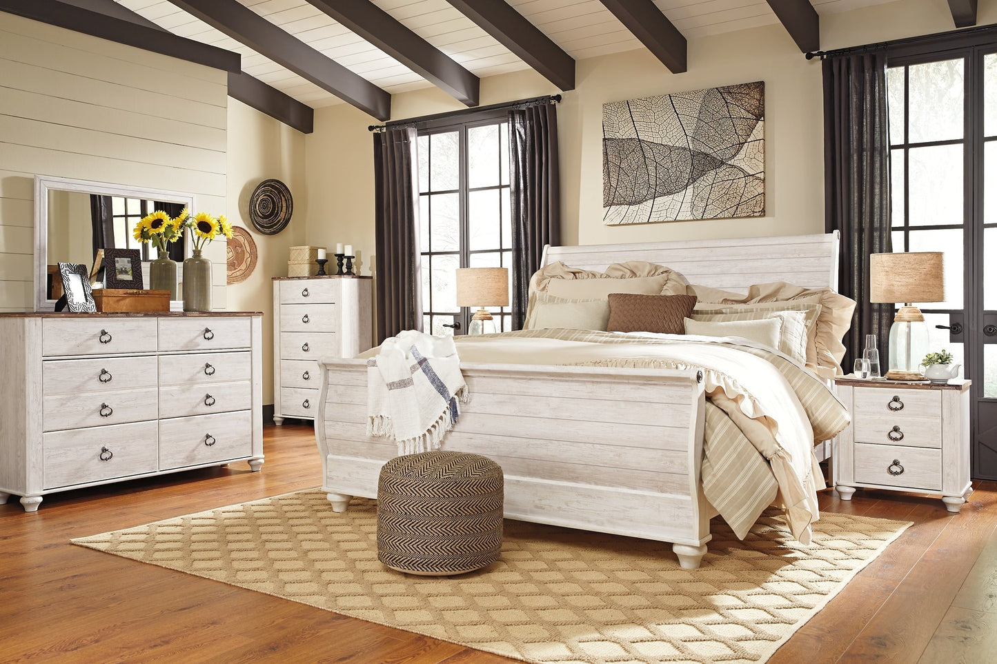 Willowton  Sleigh Bed at Towne & Country Furniture (AL) furniture, home furniture, home decor, sofa, bedding