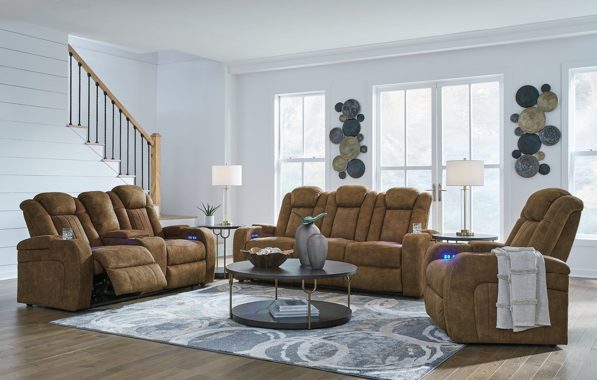 Wolfridge Sofa, Loveseat and Recliner at Towne & Country Furniture (AL) furniture, home furniture, home decor, sofa, bedding