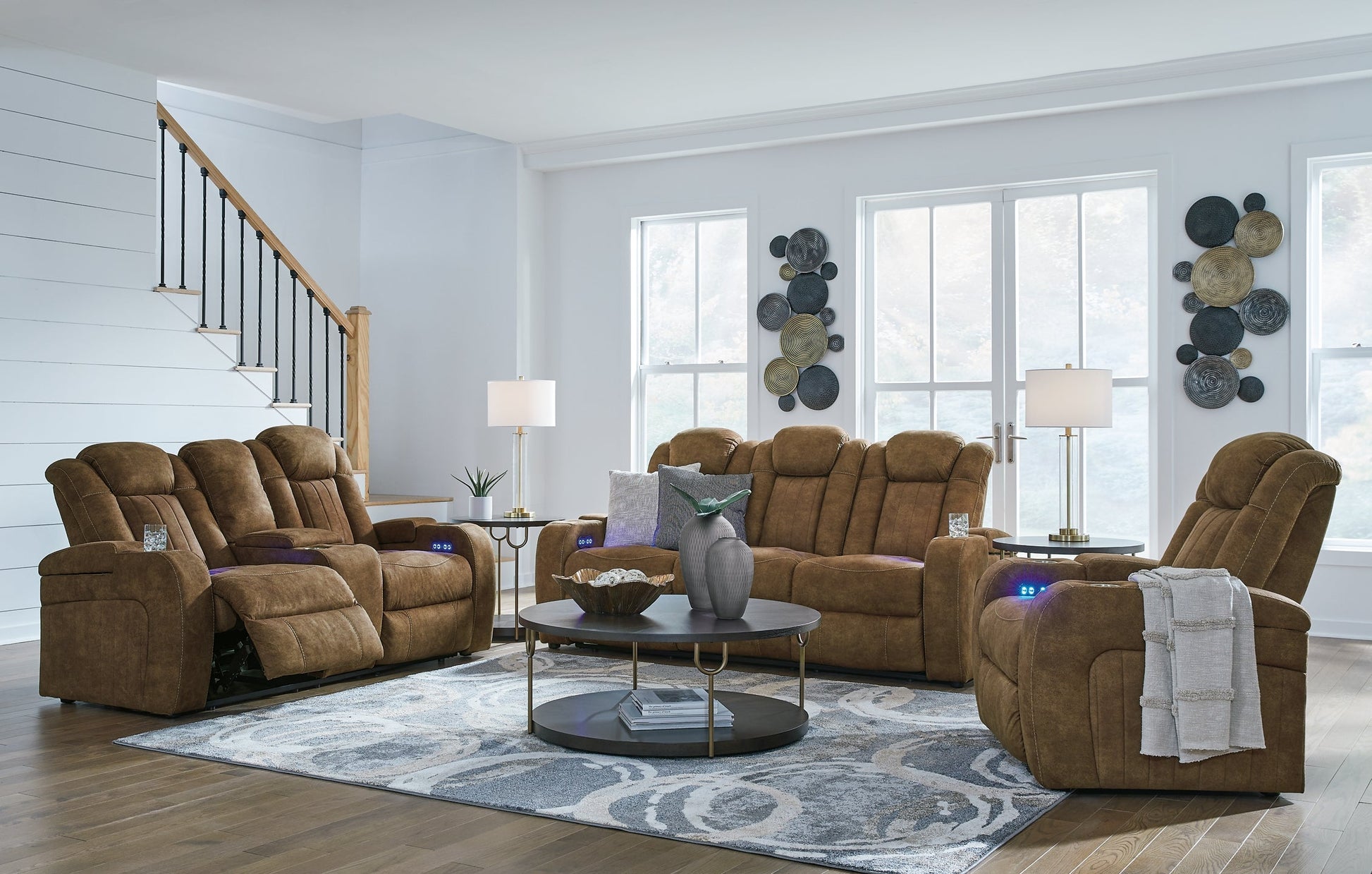 Wolfridge Sofa, Loveseat and Recliner at Towne & Country Furniture (AL) furniture, home furniture, home decor, sofa, bedding