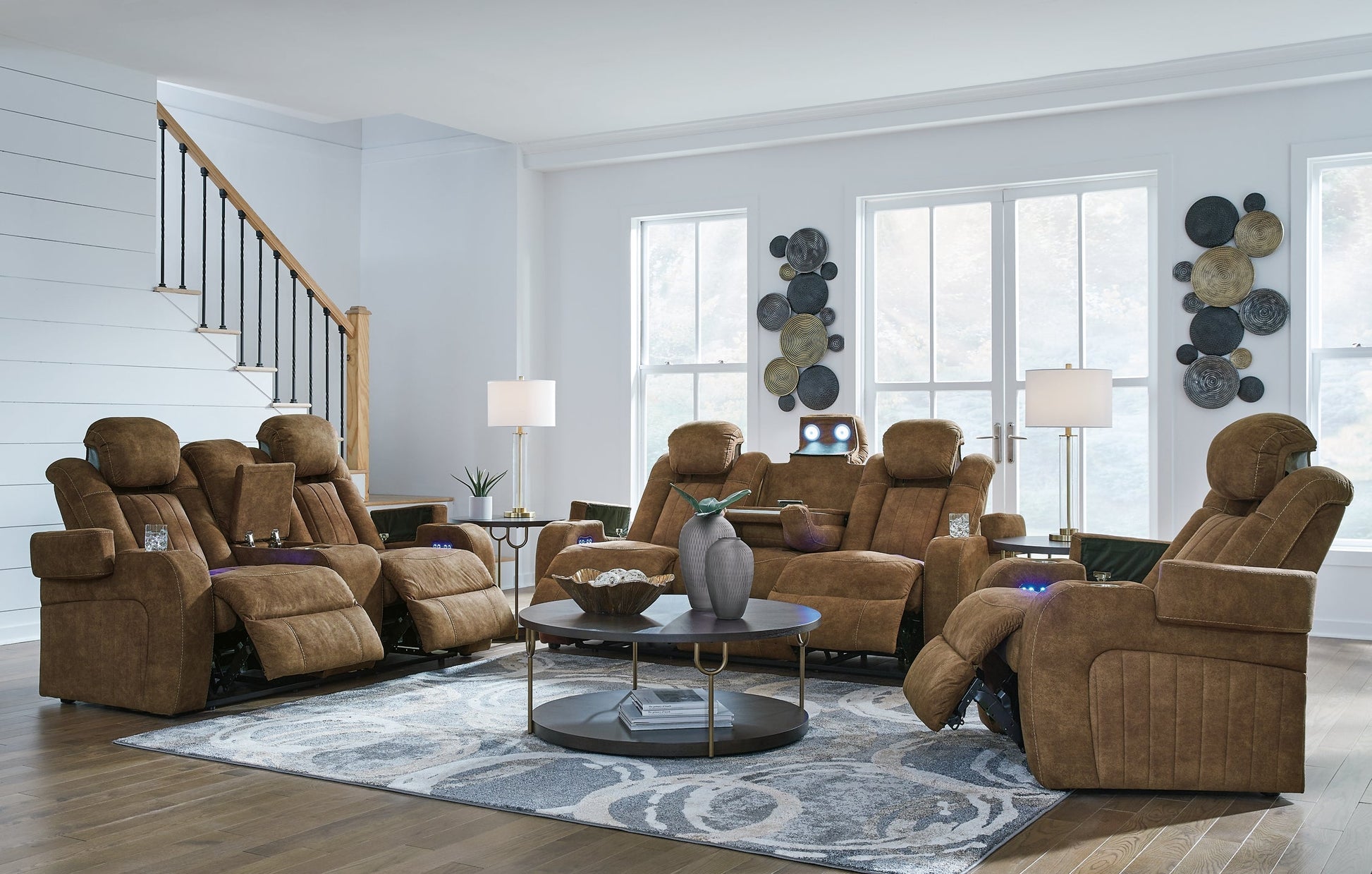 Wolfridge Sofa, Loveseat and Recliner at Towne & Country Furniture (AL) furniture, home furniture, home decor, sofa, bedding