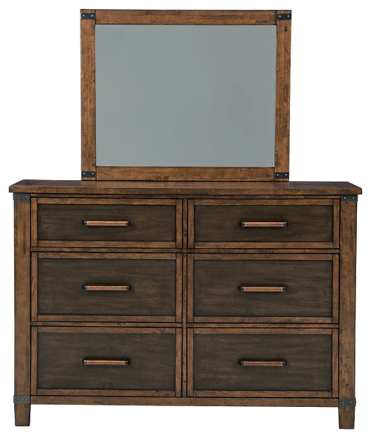 Wyattfield Dresser and Mirror at Towne & Country Furniture (AL) furniture, home furniture, home decor, sofa, bedding