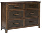 Wyattfield Dresser and Mirror at Towne & Country Furniture (AL) furniture, home furniture, home decor, sofa, bedding